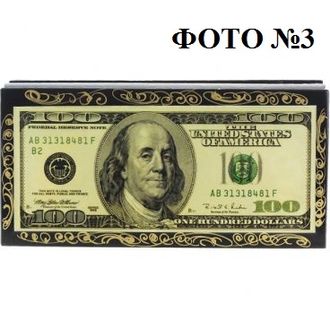 Шкатулка сувенирная Деньги 100 долларов 85*175 купюрница