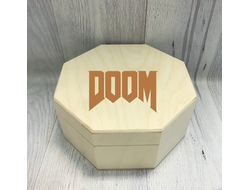 Шкатулка Doom/ Дум с гравировкой №11