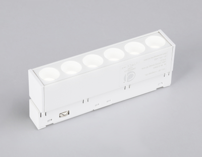 Светильник светодиодный трековый для шинопровода Magnetic GL 4017 WH белый IP20 6W 4200K 48V 24° 115*22*45