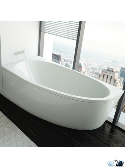 Ванна Aquatek Дива 150x90 см DIV150-0000001, акриловая, левая асимметричной формы