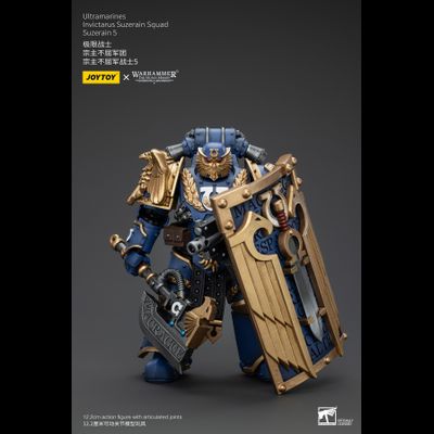 Сюзерен-инвиктарий Ультрамаринов (Warhammer Horus Heresy) - КОЛЛЕКЦИОННАЯ ФИГУРКА 1/18 Ultramarines Invictarus Suzerain Squad 5 (JT00287) - JOYTOY