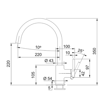 СМЕСИТЕЛЬ FRANKE Lina XL