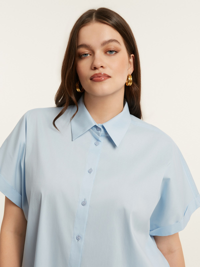 Базовая рубашка со спущенным рукавом