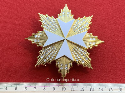 Звезда Мальтийского креста со стразами, копия LUX! Лот №16.