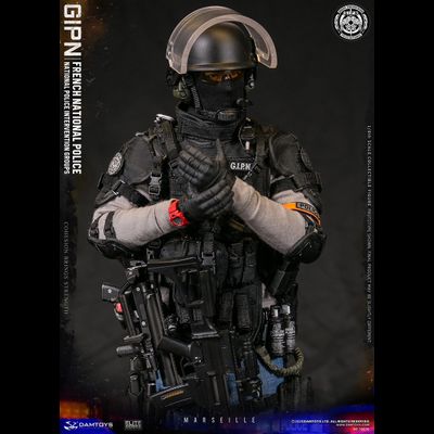ФРАНЦУЗСКИЙ СПЕЦНАЗОВЕЦ GIPN - КОЛЛЕКЦИОННАЯ ФИГУРКА 1/6 SCALE FRENCH NATIONAL POLICE GIPN IN MARSEILLE (78076) - DAMTOYS