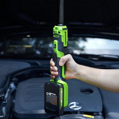 Гайковерт-трещотка удлиненная аккумуляторная Greenworks GD24RWX 24V