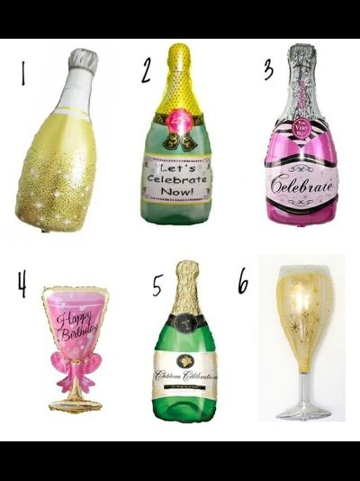 шар с гелием 64-86 см серия шампанское (на выбор)