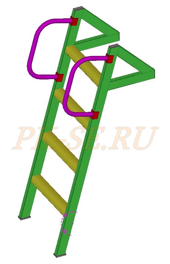 Лестница на двойном косоуре от производителя