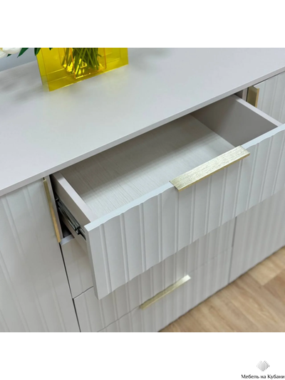 Тефия комод 2-ств с 4 ящиками 1400х450х930 Тефия / Софт Сантьяго