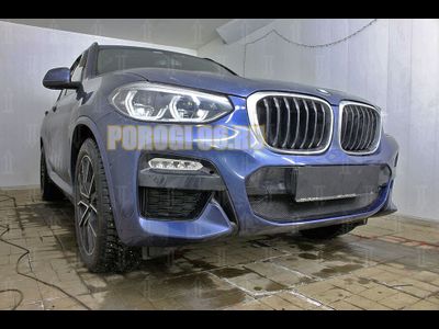 Защита радиатора BMW X3 III (G01) (xDrive AT / xDrive AT M Sport) 2017- black низ