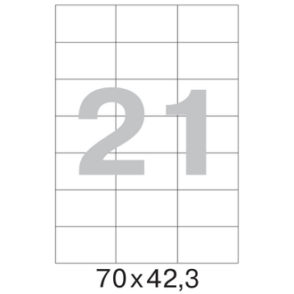 Этикетки самоклеящиеся супер-клейкие Promega label 70х42,3мм.А4. 100 листов в упаковке