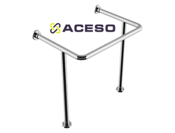 Поручень опорный для раковины, нержавеющая  сталь, под размер раковины клиента