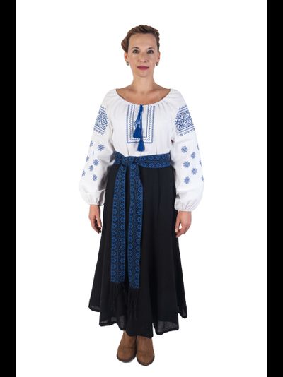 Блузка с вышивкой "Славянушка"  Орнамент "Спарыш".