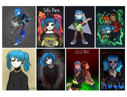 Наклейки Sally face