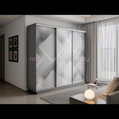 Шкаф-купе Трио-Фото (Квадраты) 1800*450*2200