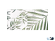 Плитка настенная Laparet Blanco белая микс 08-00-01-2676 20х40 см с зелеными тропическими растениями