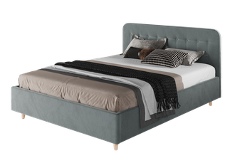 Кровать "Лион" серого цвета