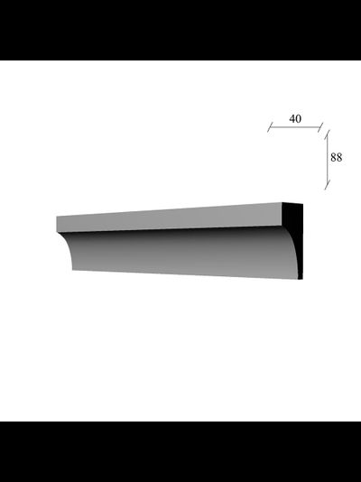 молдинг МЛ-101 гипсовый для стены