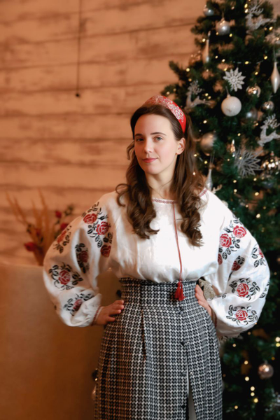 Юбка "Гусиная лапка"