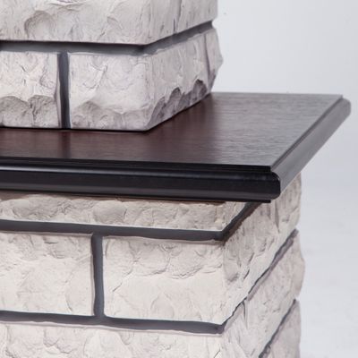 Электрокамин Country Rock AO с очагом 3D Helios 26 SBG