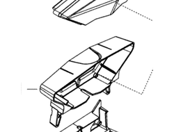 Крепление заднего фонаря оригинал BRP 511000764 для BRP LYNX/Ski-Doo (Rear Light Cover)