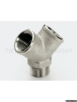 Тройник переходной Tiemme 1574 Y-образный фитинг 1/2 ВР x 1/2 НР x 1/2 ВР