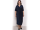 Платье полуприлегающего силуэта с запахом Арт. 6158 (Цвет темно-синий) Размеры 48-62