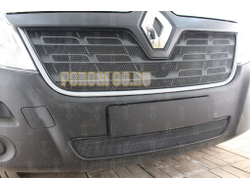 Защита радиатора Renault Master 2014- black низ