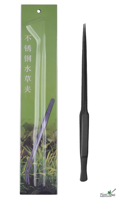Premium Tweezers Straight 250 - Премиальный пинцет для посадки растений