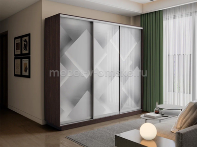 Шкаф-купе Трио-Фото (Квадраты) 1800*450*2200