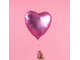 воздушный шар сердце розовый сатин