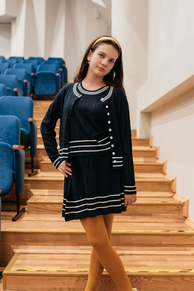 Комплект для девочки 3 в 1 синий