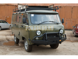 Передний силовой бампер серии Трофи на УАЗ Буханка 2989, 3741, 3909, 2206, 3962, 3303, 39094 1965- (02.051.03)