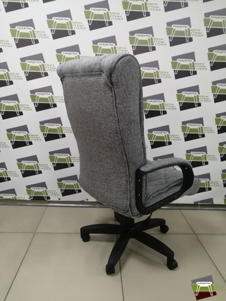 Кресло КР72 (ДЕЛМАР) ТГ ПЛАСТ К25 (ткань Крафт меланж серая)