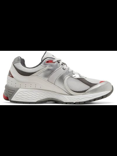 New Balance 2002R Silver Metallic Team Red