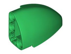Technic, Panel Curved 5 x 3 x 2 Corner Quarter Ellipse, Left, Green (2438 6467871 6498581)