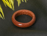 Кольцо гранёное Авантюрин коричневый&quot;6мм б 17, 19, 19,5, (авант.стекло)