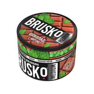 BRUSKO 50 г. - ШОКОЛАД С МЯТОЙ