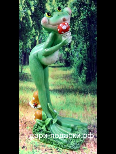Лягушка певица 45*29см  1,3кг   0,03м3  полистоун Россия 1768/012620