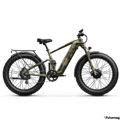 Электровелосипед PUCKIPUPPY GOLDEN R зеленый камуфляж