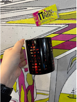 Кружка белая "Окна"