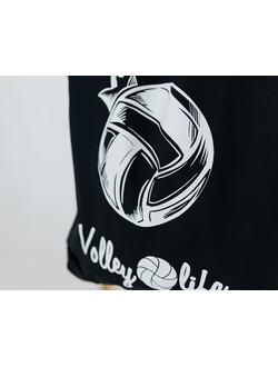 Холщовая сумка черная "МЯЧ"