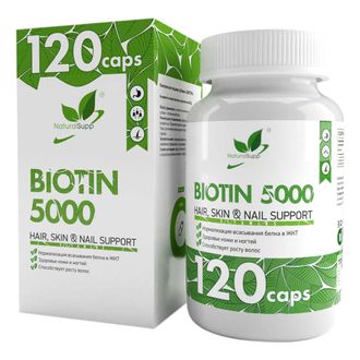Биотин (Biotin), 120 кап. (NaturalSupp)