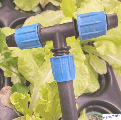 Тройник компрессионный для трубки 16мм (стенка 0,8-1,2мм)