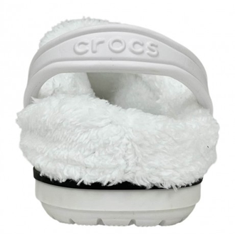 CROCS BAYABAND CLOG УТЕПЛЕННЫЕ БЕЛЫЕ (МЕХ СНИМАЕТСЯ)