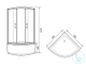 Душевое ограждение Luxus L012 900х900 с полукруглое с высоким поддоном (Чехия)