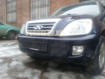 Защита радиатора Chery Tiggo (Tagaz Tingo) 2006-2012 black