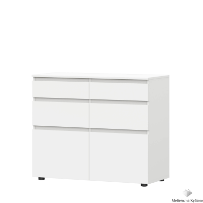 Одри Комод с ящиками Белый