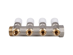 Коллектор STOUT распределительный 1", 4 отвода 1/2" (Арт. SMB 6851 011204)