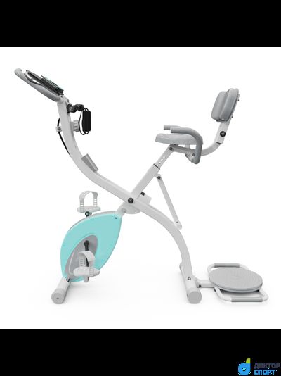 Велотренажер X-Bike DFC DavCreator Max PRO, бело-голубой